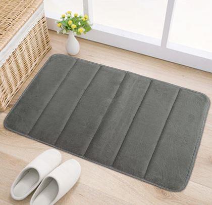 Obrázek z Protiskluzová koupelnová předložka 40 x 60 cm - šedá