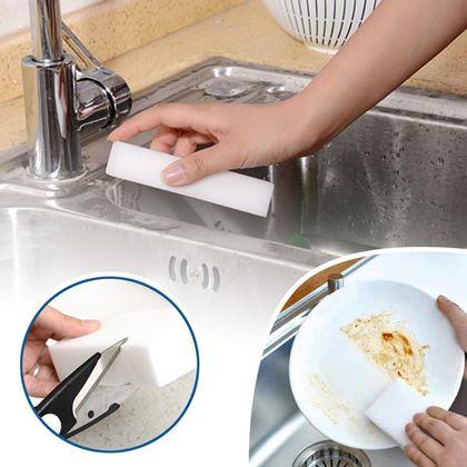 Obrázek z 10 ks Melaminové čistící nano houbičky