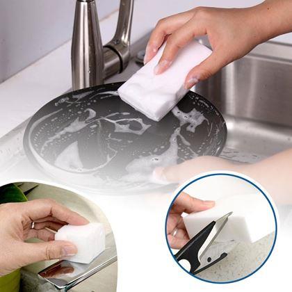 Obrázek z 10 ks Melaminové čistící nano houbičky