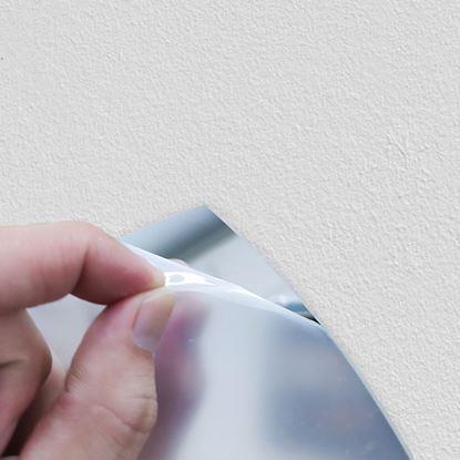 Obrázek Nástěnné nalepovací zrcadlo ve tvaru okna 44x22 cm