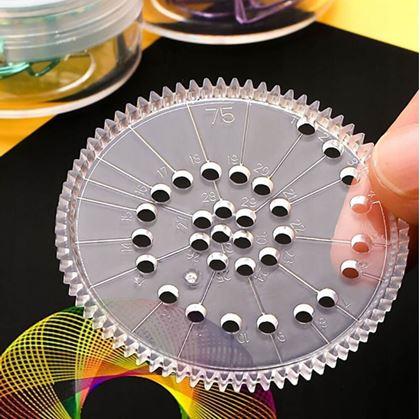 Obrázek z Sada kreslicích šablon - spirograf