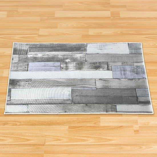 Obrázek z Protiskluzová předložka 90x60 cm  - patinované dřevo