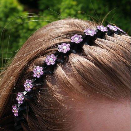 Obrázek z Čelenka s kamínky do vlasů - růžová