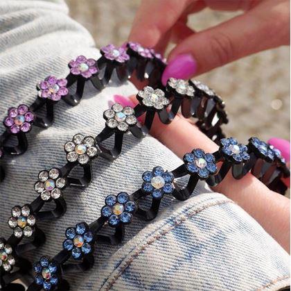 Obrázek z Čelenka s kamínky do vlasů - modrá