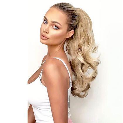 Obrázek z Příčesek do vlasů vlnitý culík 60 cm - plavý