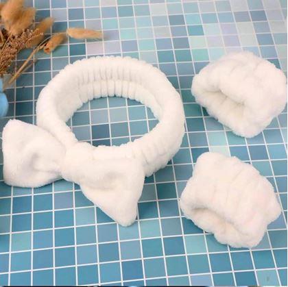 Obrázek z Sada náramků a čelenky na mytí obličeje