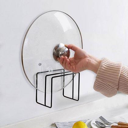 Obrázek z Nalepovací držák na prkénka a pokličky, 2 přihrádky