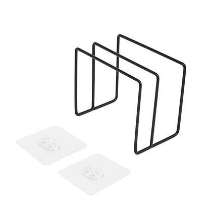 Obrázek z Nalepovací držák na prkénka a pokličky, 2 přihrádky