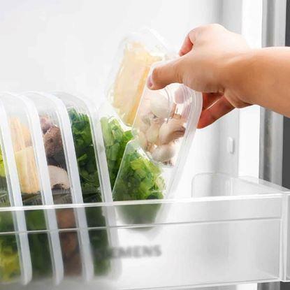 Obrázek Dělená dóza na potraviny se 4 oddíly + víčko