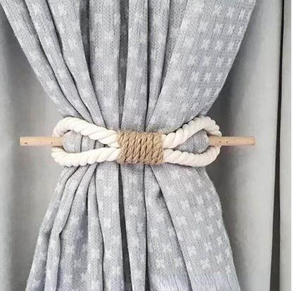 Obrázek Dekorativní spona na závěs lano