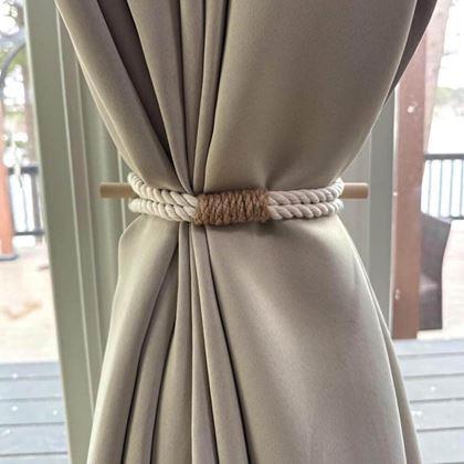 Obrázek z Dekorativní spona na závěs lano - bílé