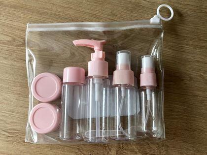 Obrázek z Sada cestovních lahviček na kosmetiku v taštičce do letadla 50 ml
