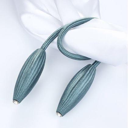 Obrázek z Spona na závěsy - šedomodrá