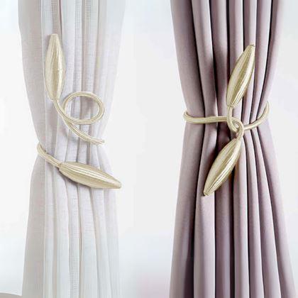 Obrázek z Spona na závěsy - světle béžová