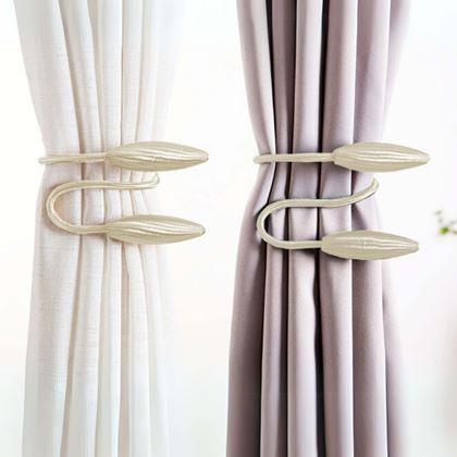 Obrázek z Spona na závěsy - světle béžová