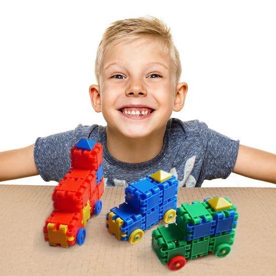 Obrázek z Autíčková stavebnice 100 dílků