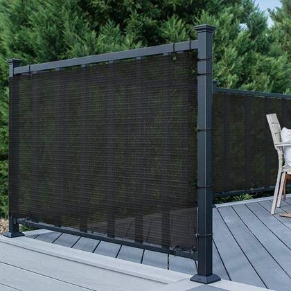 Obrázek z Balkonová clona pro soukromí 500x90 cm - černá