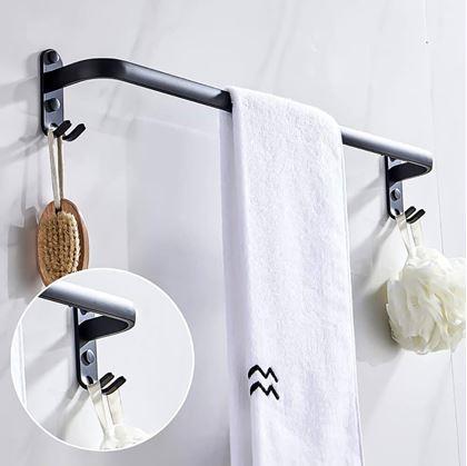 Obrázek z Nalepovací věšák na ručník, s háčky