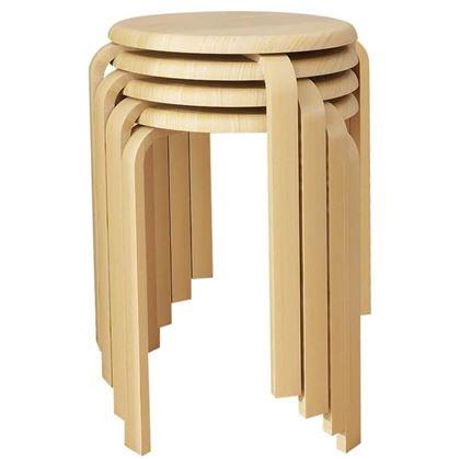 Obrázek z Dřevěná stohovací stolička
