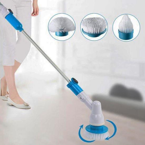 Obrázek z Bezdrátový čistící kartáč + 3 nástavce, prodlužovací rukojeť