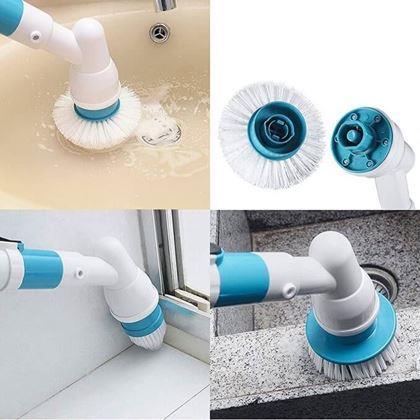 Obrázek z Bezdrátový čistící kartáč + 3 nástavce, prodlužovací rukojeť