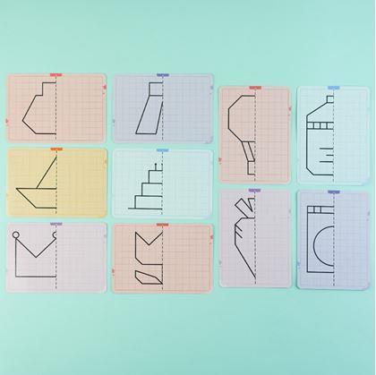 Obrázek z Sada obrázků symetrické kreslení - svět kolem nás