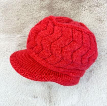 Obrázek z Pletený baret - červený