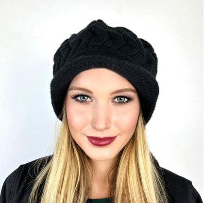 Obrázek z Pletený baret - černý