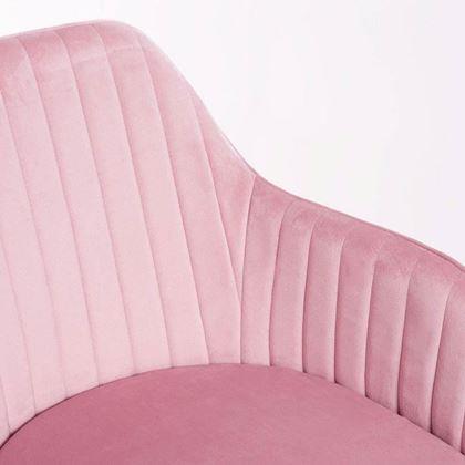 Obrázek z Polstrovaná růžová židlička/křesílko