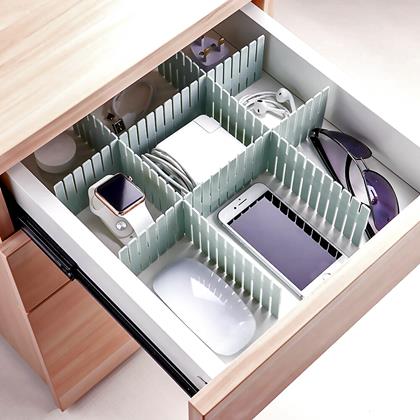 Obrázek z Nastavitelné přepážky do zásuvky 4 ks