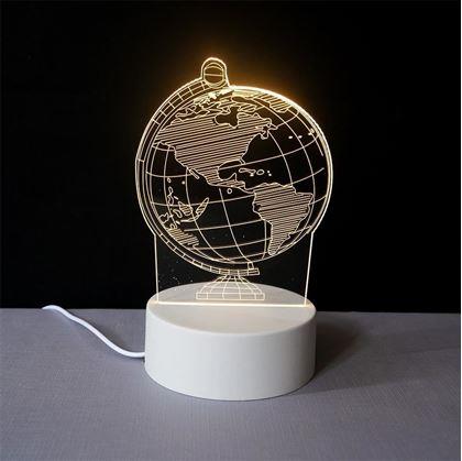 Obrázek z Dekorativní 3D lampa - glóbus