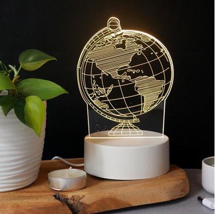 Obrázek z Dekorativní 3D lampa - glóbus