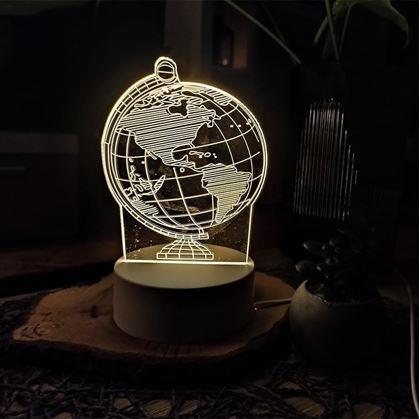 Obrázek z Dekorativní 3D lampa - glóbus