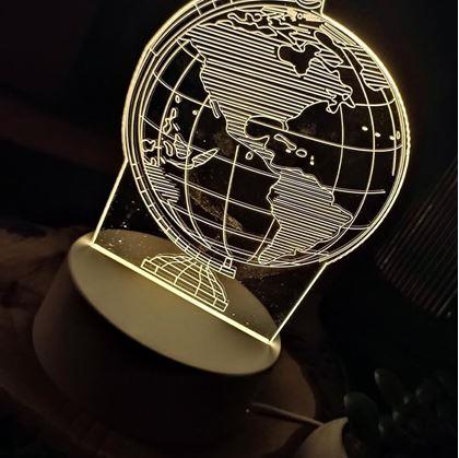 Obrázek z Dekorativní 3D lampa - glóbus