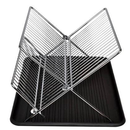 Obrázek z Nerezový odkapávač na nádobí s tácem