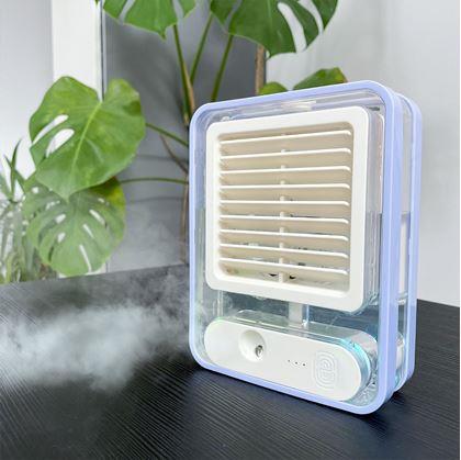 Obrázek z Přenosný ochlazovač vzduchu na stůl - modrý