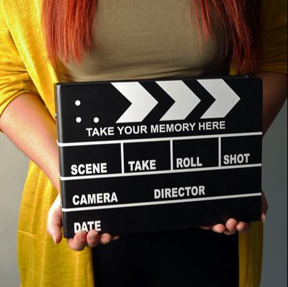 Obrázek z Fotoalbum filmová klapka + kreativní sada samolepek