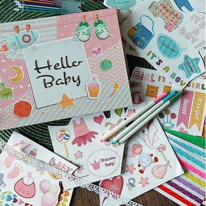 Obrázek z Zážitkový deník/dětské fotoalbum + kreativní sada samolepek