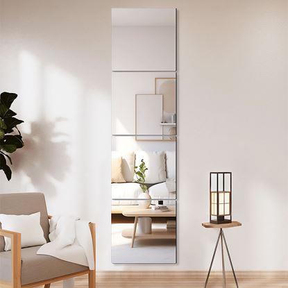 Obrázek Nalepovací zrcadlové dlaždice 20x20 cm, 4 ks