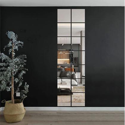 Obrázek z Nalepovací zrcadlové dlaždice 20x20 cm, 4 ks