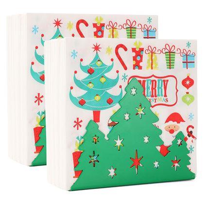 Obrázek z Kovový držák na ubrousky - vánoční stromek