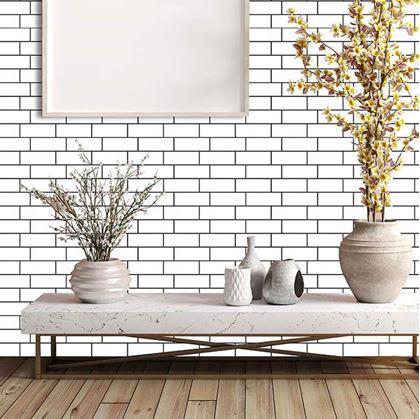 Obrázek z Samolepicí tapeta - bílý obklad
