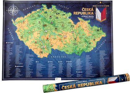 Obrázek z Stírací mapa České republiky