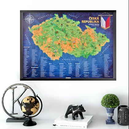 Obrázek z Stírací mapa České republiky
