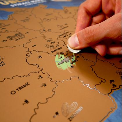 Obrázek z Stírací mapa České republiky