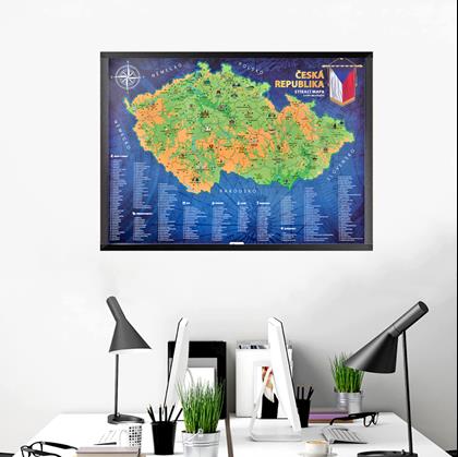 Obrázek z Stírací mapa České republiky