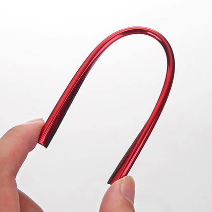 Obrázek z Dekorační lišty na ventilační mřížku auta 10 ks - červená