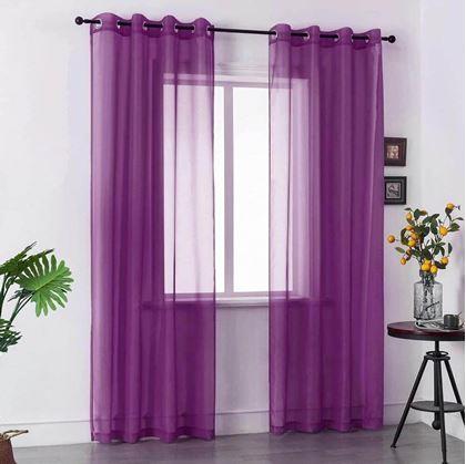 Obrázek z Voálová záclona 130 x 230 cm - vínová