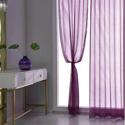 Obrázek z Voálová záclona 130 x 230 cm - vínová