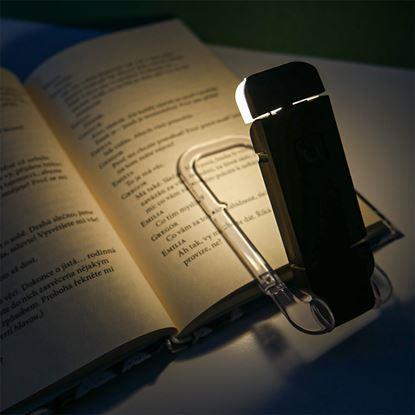 Obrázek Skládací LED lampička na čtení s klipem